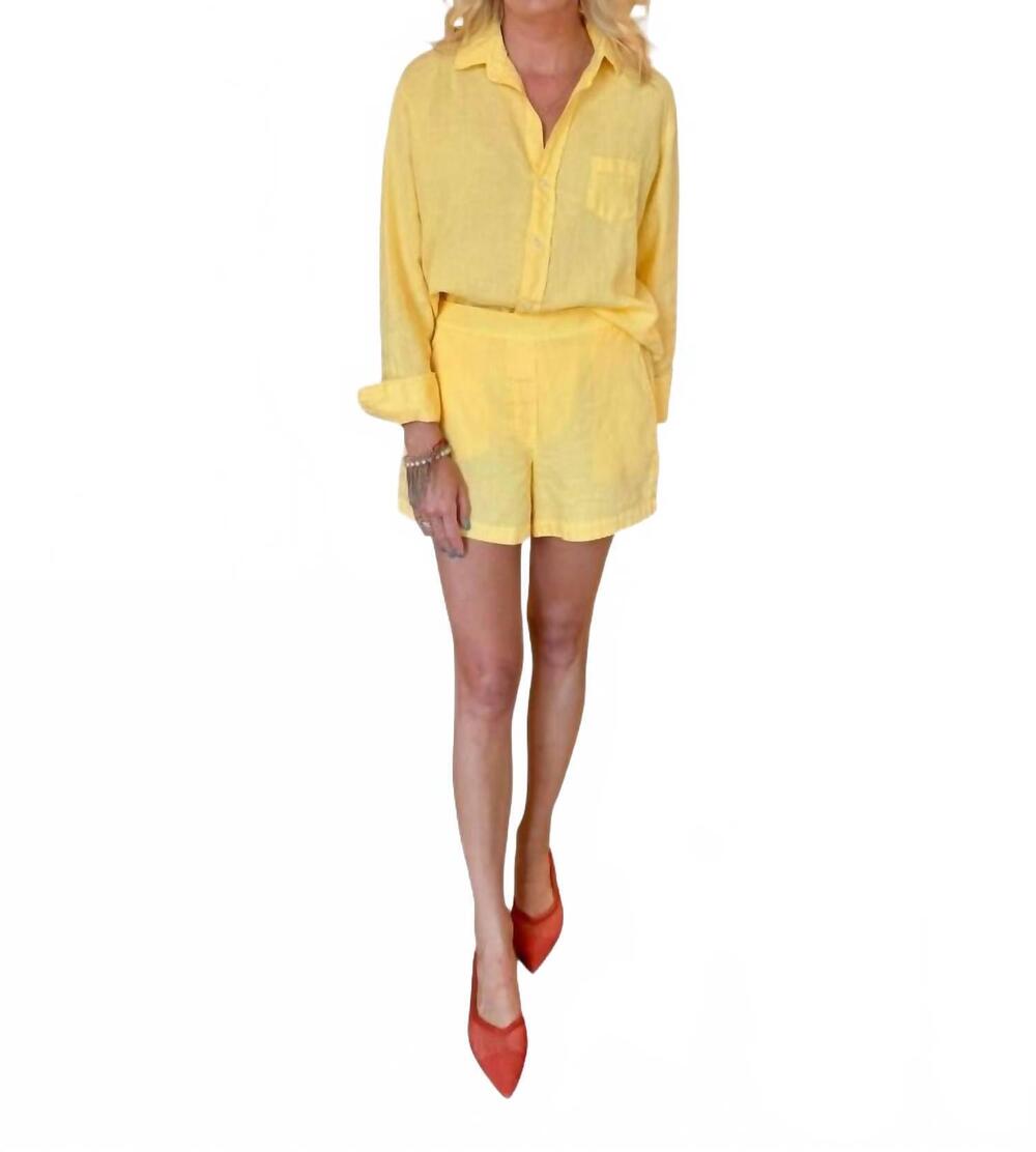 NEW FRANK & EILEEN pull on short in sunshine